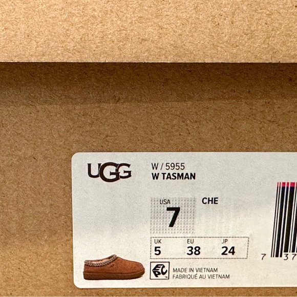 NWT UGG Women's Tasman Slipper in Chesnut, Size 7 - Picture 7 of 7